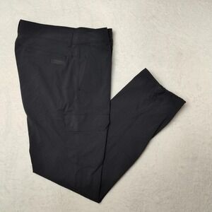 Backcountry Pants Mens 34x32 Black Nylon Quick Dry Hiking Zip Pockets M1045